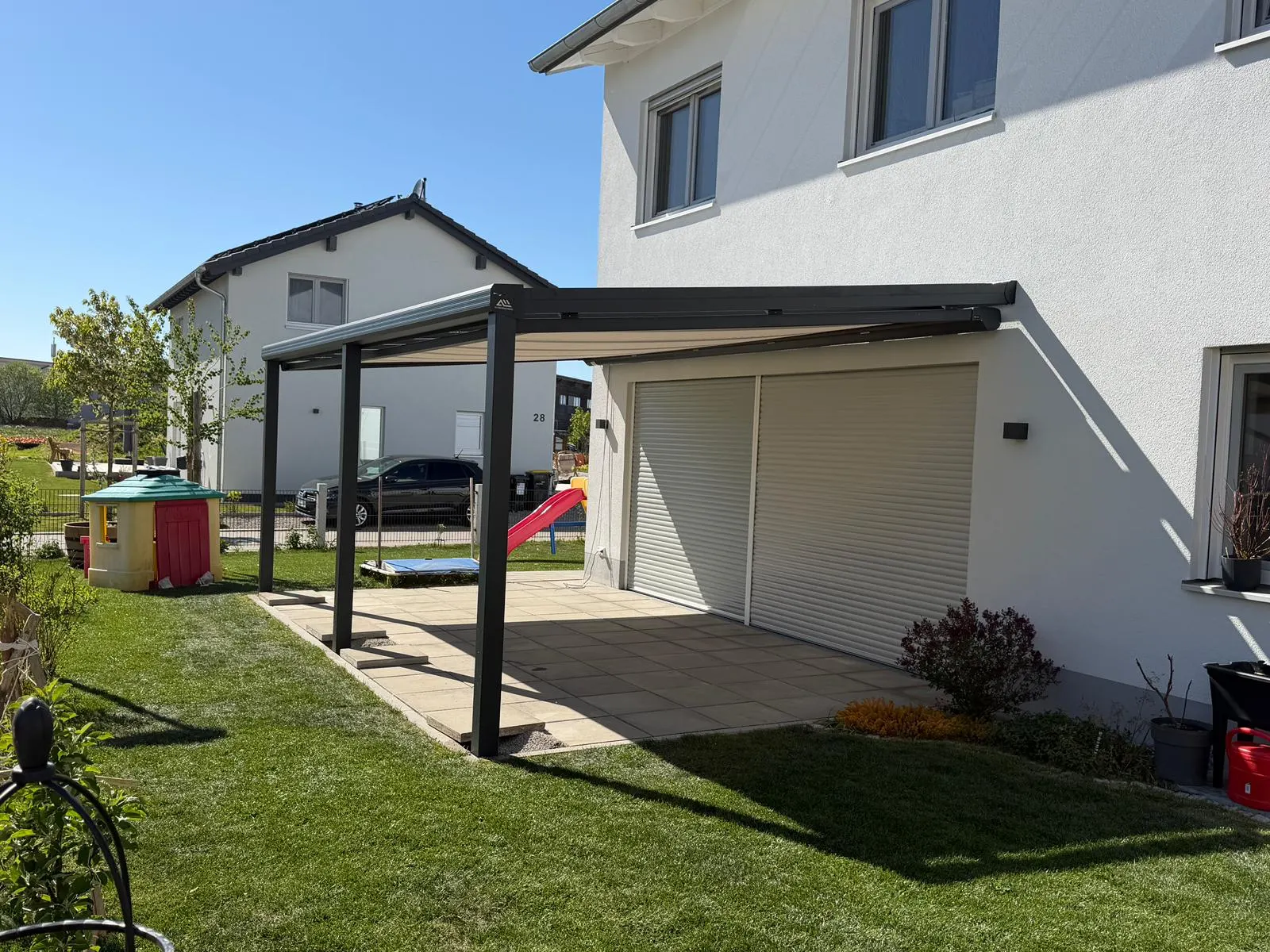 Penzing Terrassenüberdachung mit Markise in Anthrazit