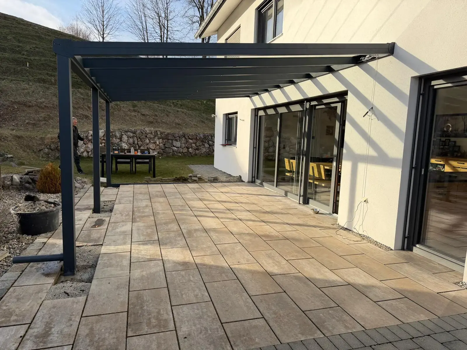 Terrassenüberdachung mit Glasdach Obergünzburg
