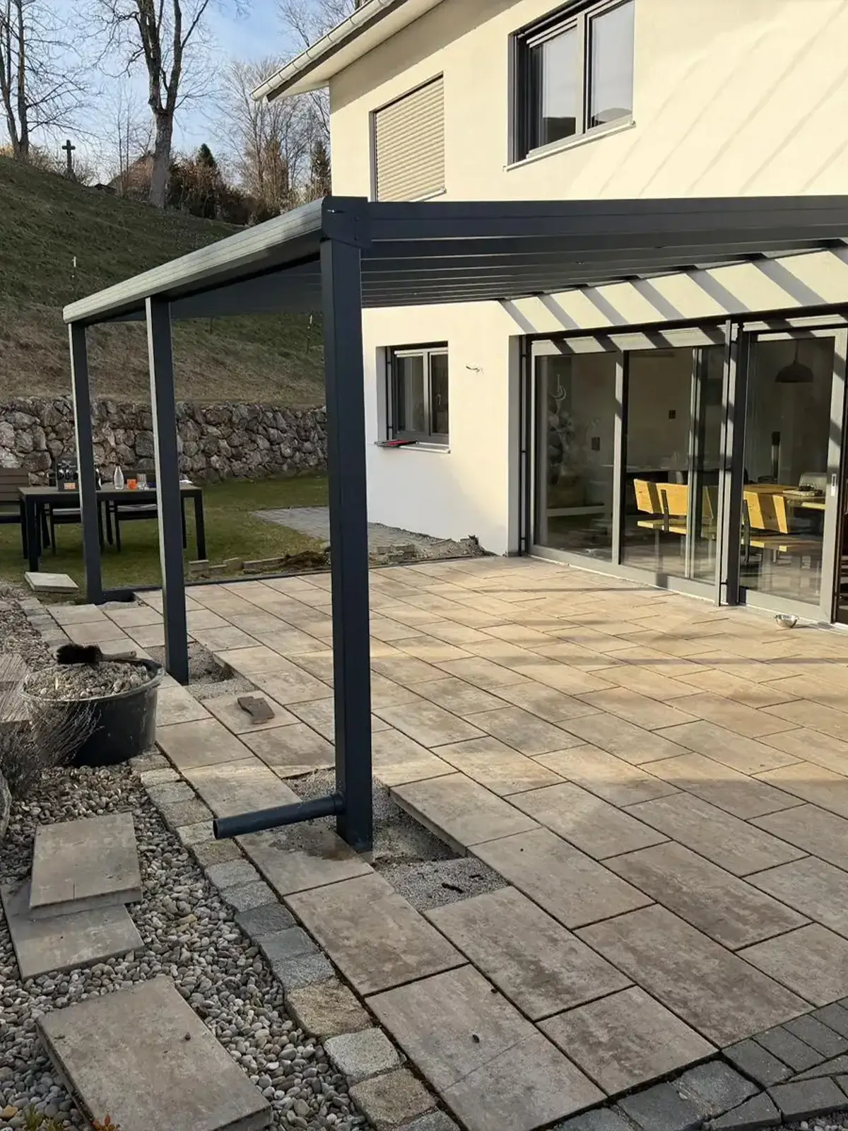 Terrassenüberdachung mit Glasdach Obergünzburg